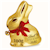 Iconische gouden melkchocolade paashaas van lindt